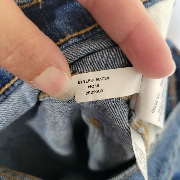 Madewell Cropped Classic Straight Distressed Jean Size 25 - Picture 11 of 12